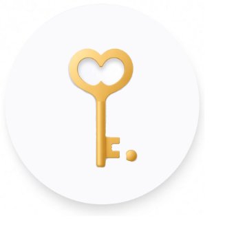Icon of a golden key